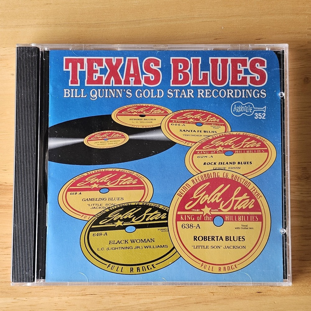 Various Texas‎ Blues: BILL QUINN'S GOLD STAR RECORDINGS (CD) Arhoolie 352